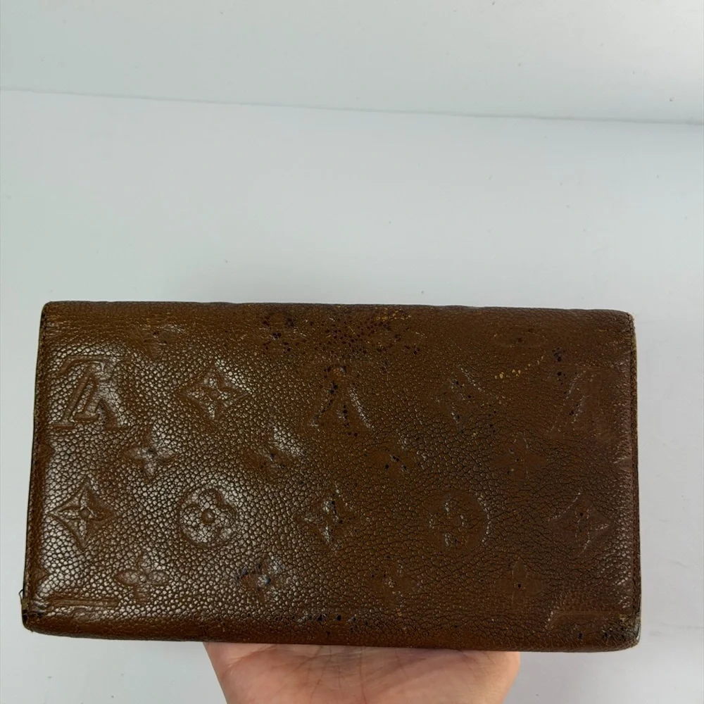 Louis Vuitton Virtuose Wallet Crafted Brown Monogram Empreinte Leather